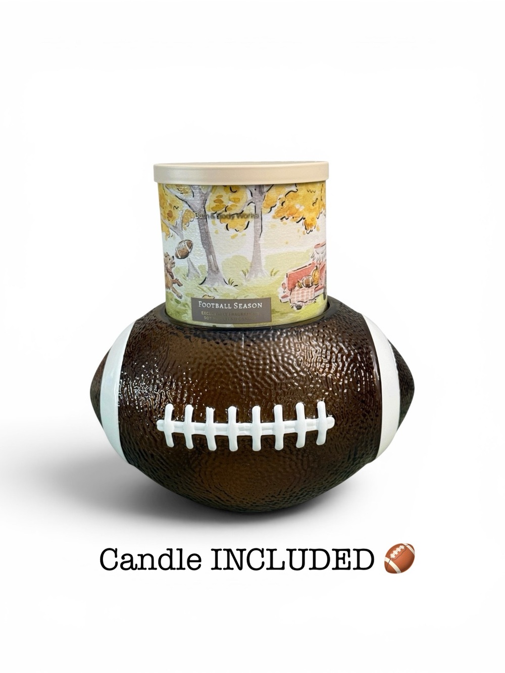 Bath & Body Works FOOTBALL Candle Holder